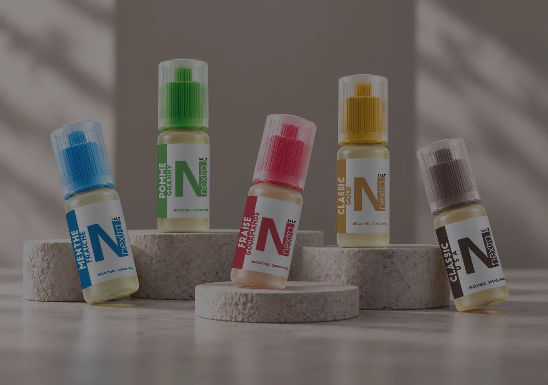 Identité visuelle et packaging Nextra conçus par Adil Golaup
